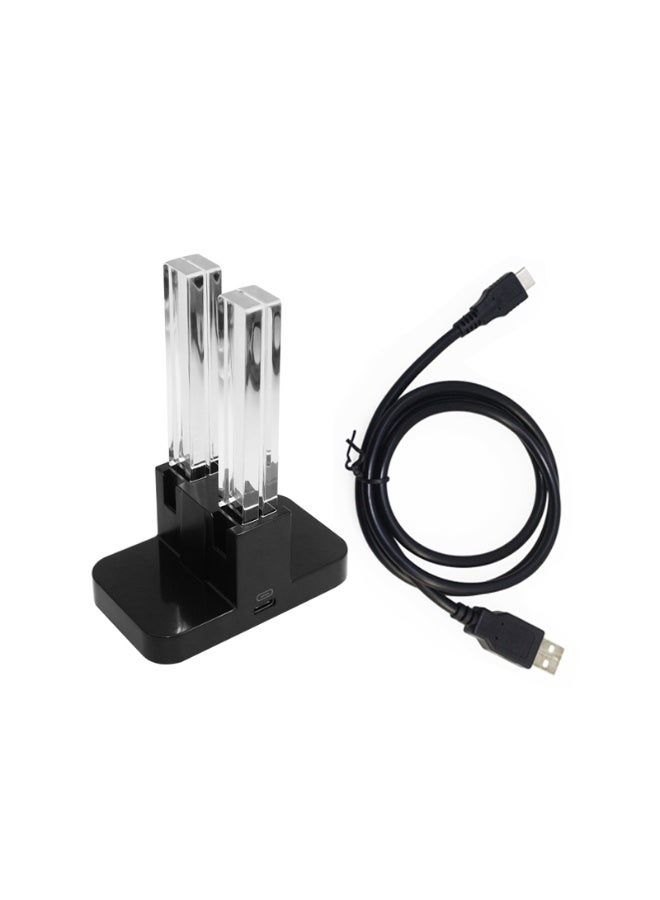 دوبي قاعدة شحن دوبي متوافقة مع وحدة تحكم سويتش OLED Joy-Con، مزودة بمؤشر ضوئي LED، ومحطة شحن مع كابل شحن. - Image 5